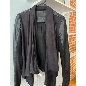Blank NYC Drape Faux-Leather Jacket 🖤